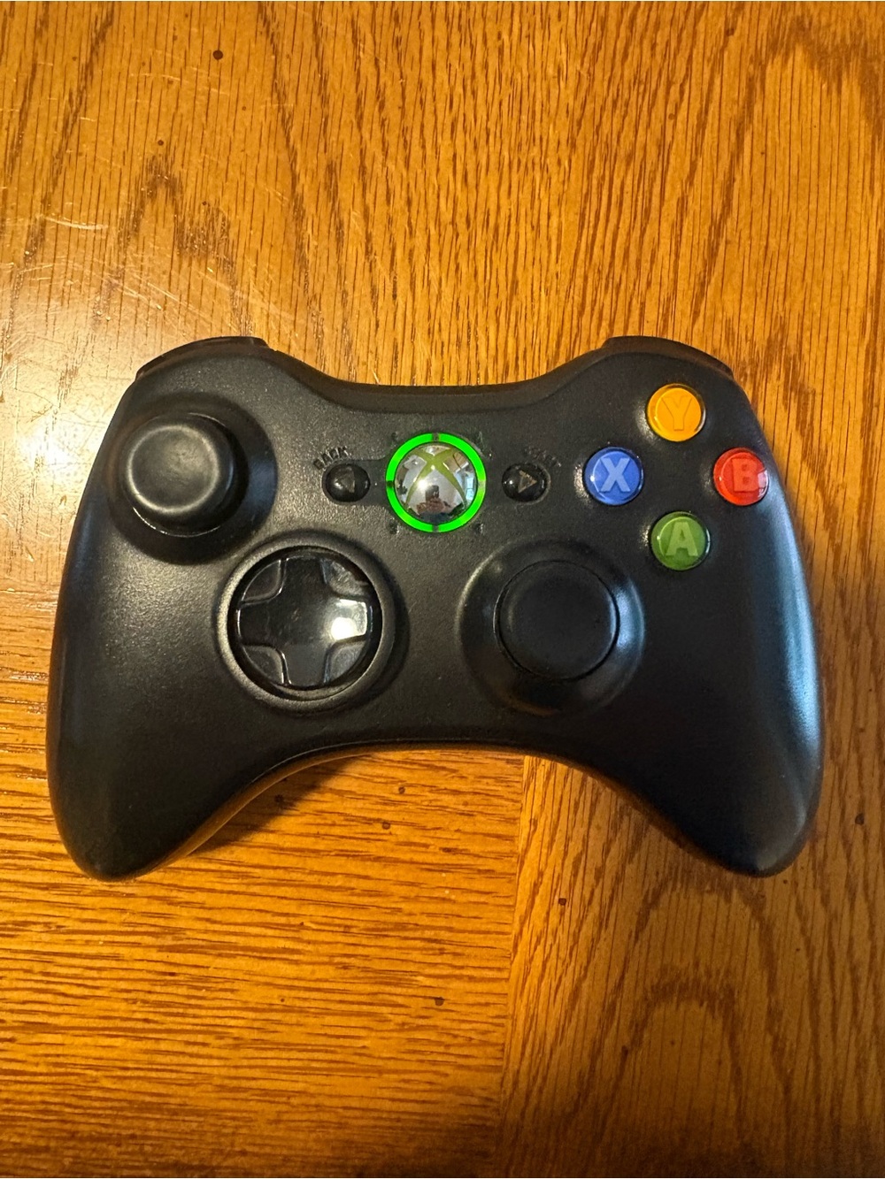 Microsoft Black Wireless Xbox-Style Controller with Colored Face Buttons